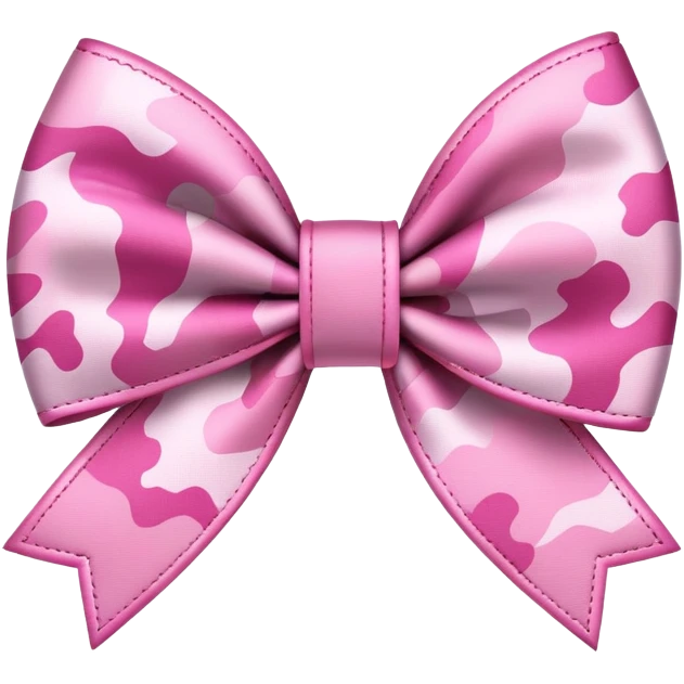 pink camo bow emoji
