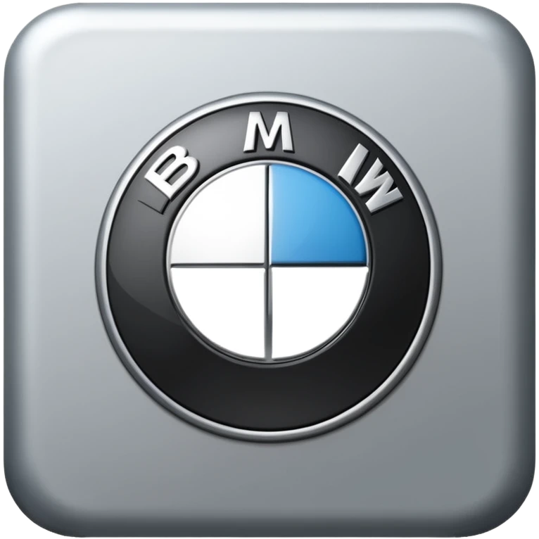 BMW emoji logo in grey color  emoji