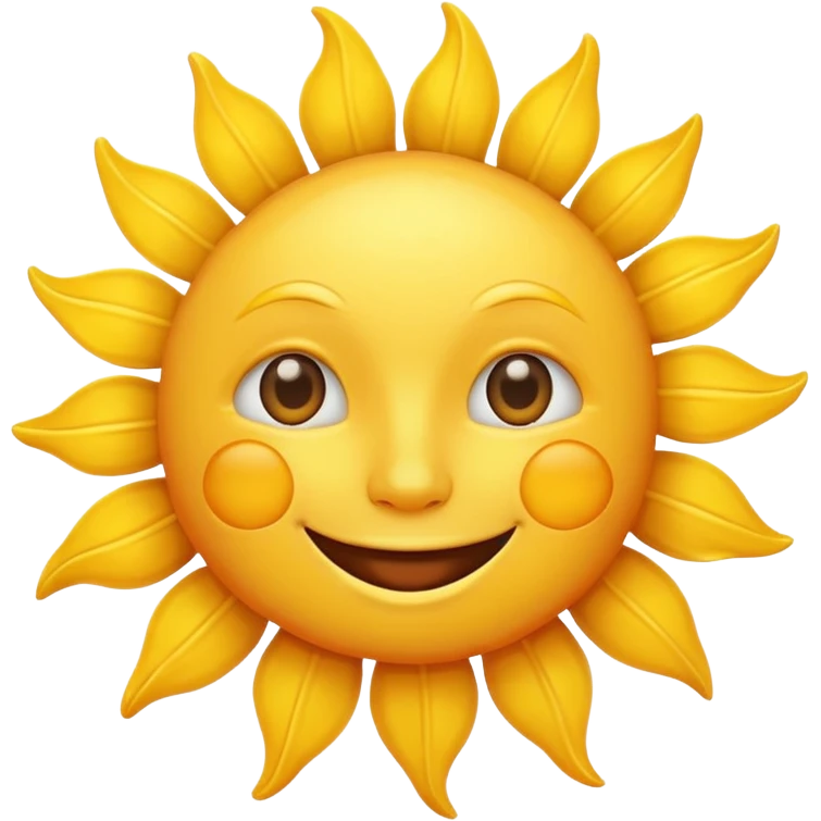 smiling sun emoji emoji