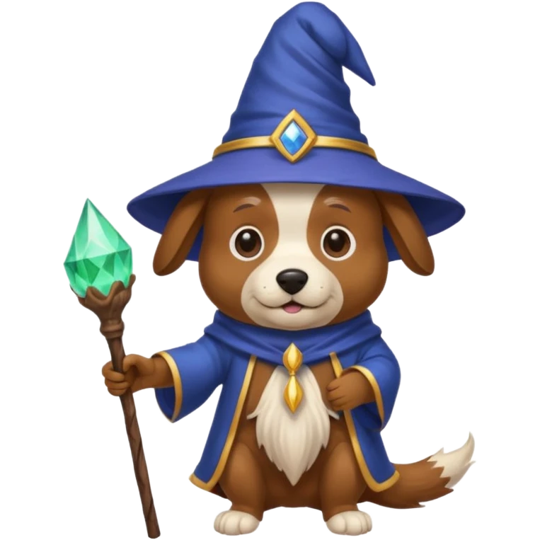 Dog wizard emoji