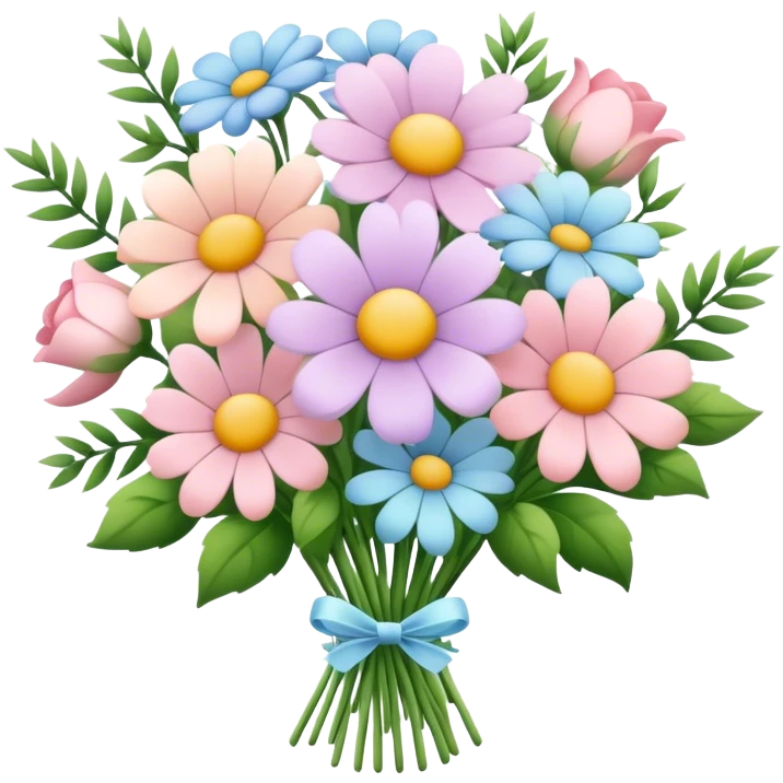 Pastel flower bouquet  emoji