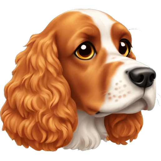 Orange cocker spaniel  emoji