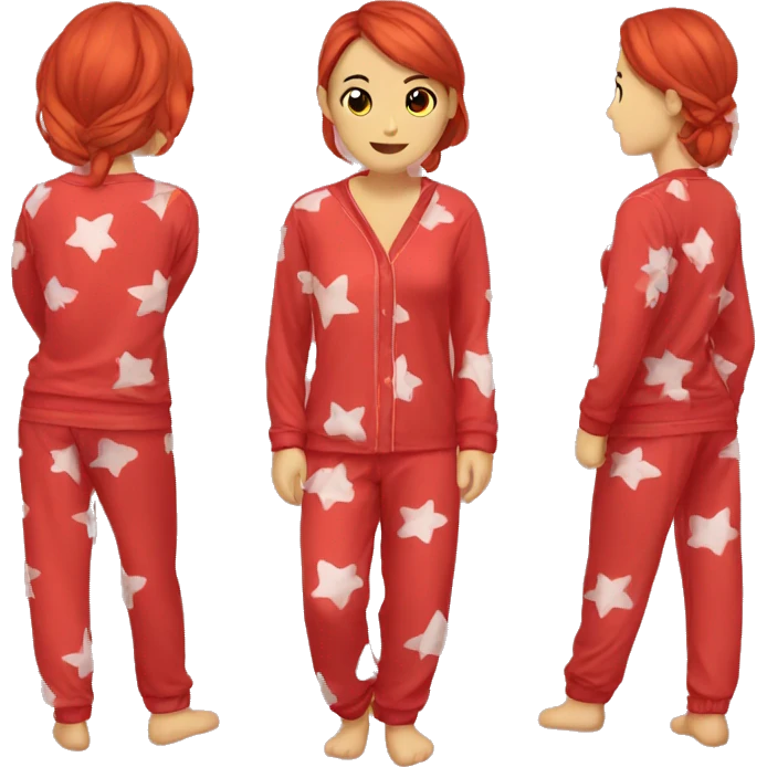 Red pj set  emoji
