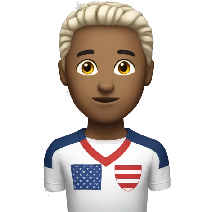 USA white soccer emoji