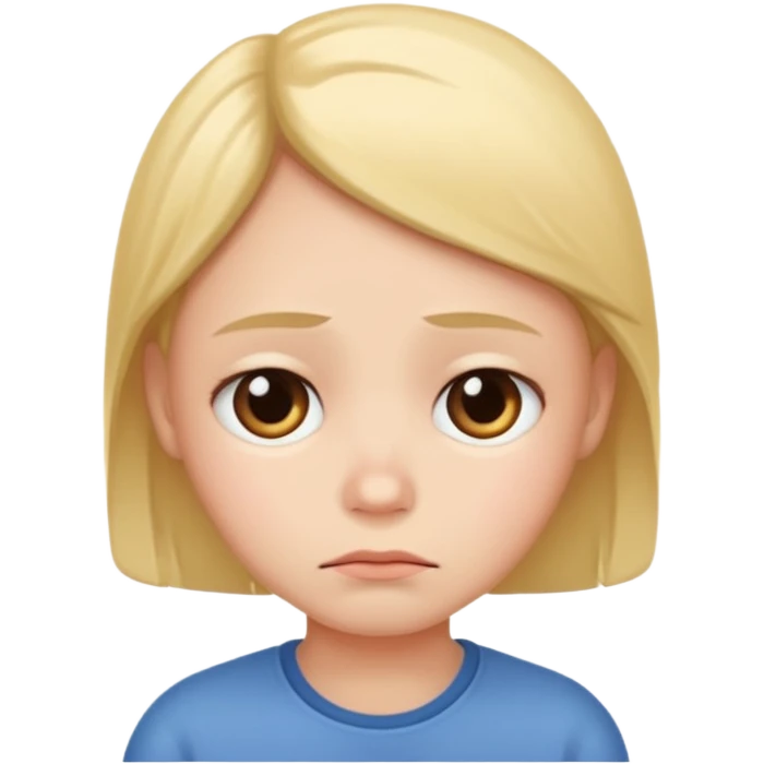 Cute sad face emoji