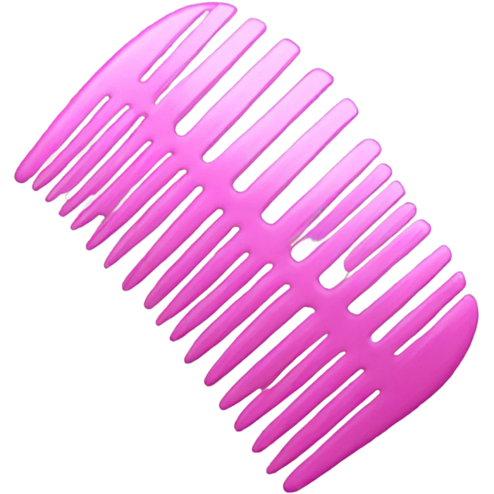pink comb emoji