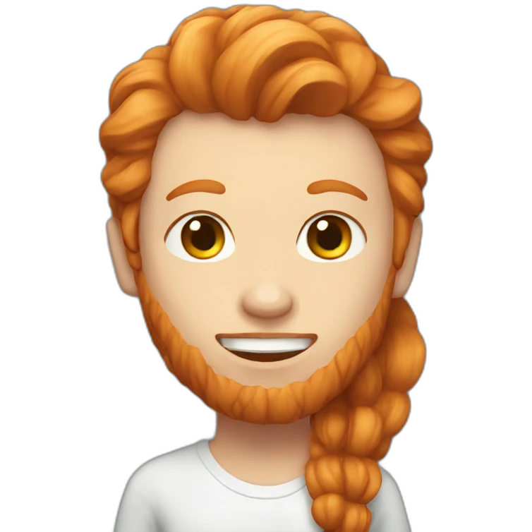 Ginger long hear emoji