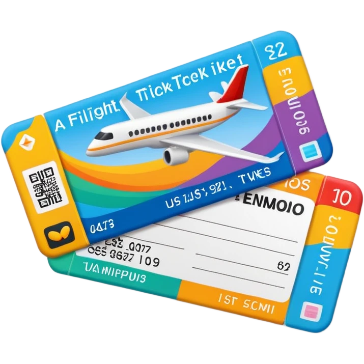 I will buy the flight ticket emoji