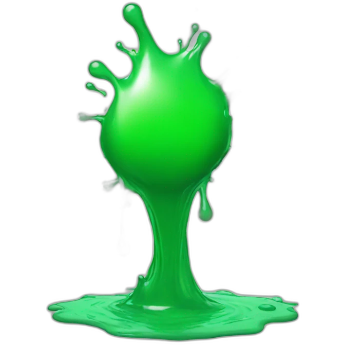 Green splash emoji