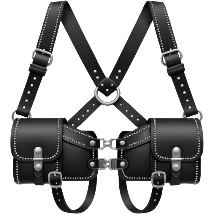 leather chest harness emoji