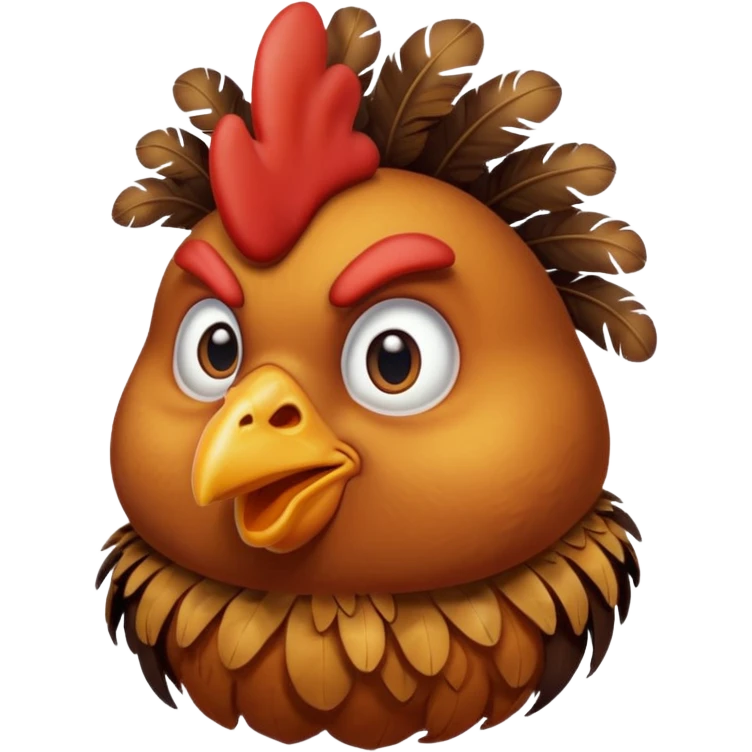 Chicken who is tired of all the bullshit emoji