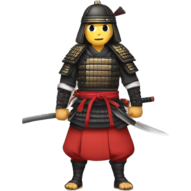 gunner samurai with traditional clothes  emoji