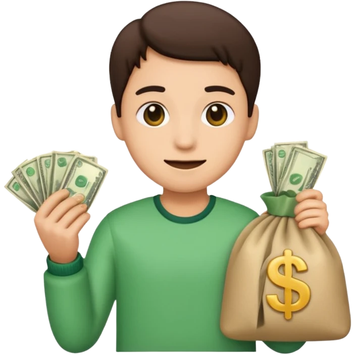 Ladrão com saco de dinheiro emoji  emoji