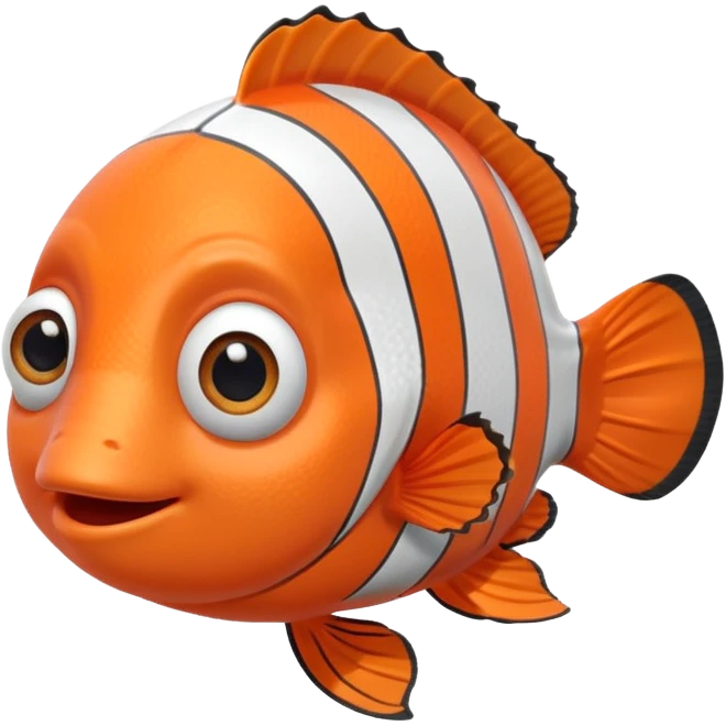 tôi muốn tạo 1 con cá nemo màu cam cute emoji