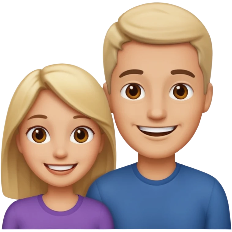 couple in love talking emoji