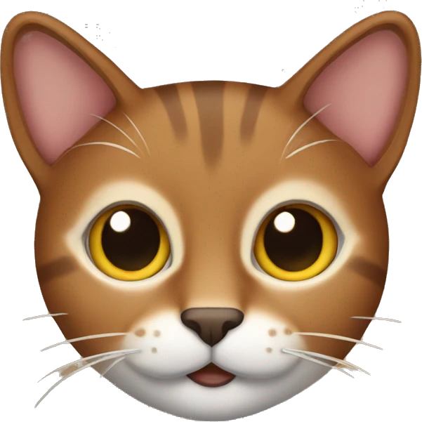 a brown cat emoji