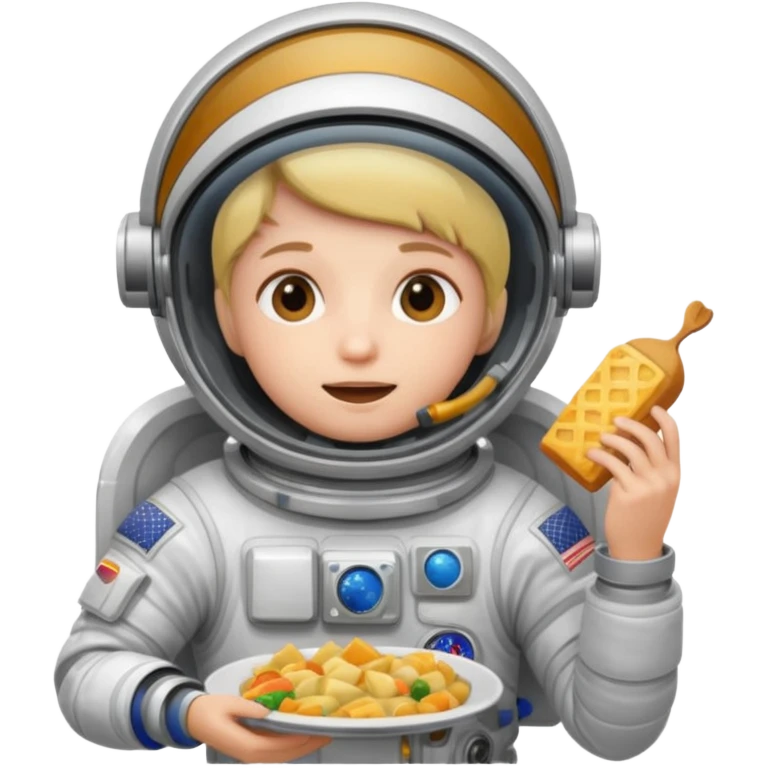 astronaut eating food emoji