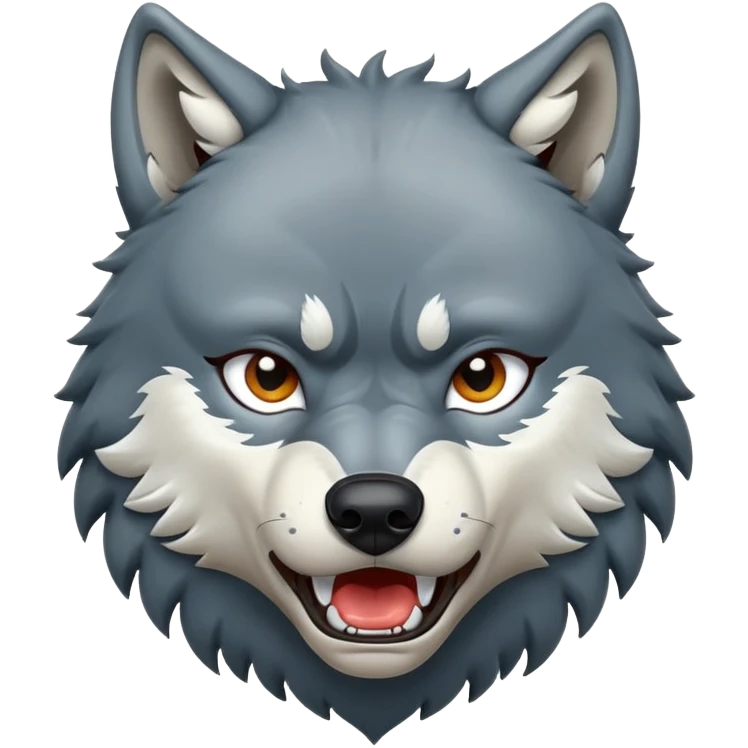 wolf crying with muscles  emoji