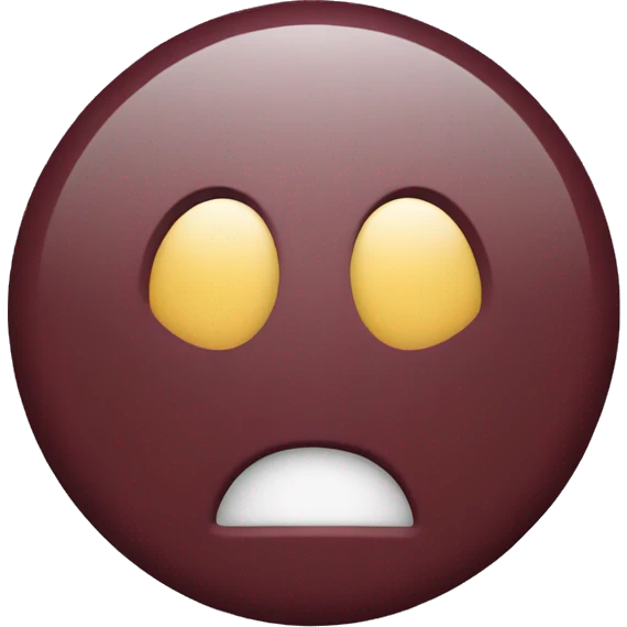 a maroon circle emoji
