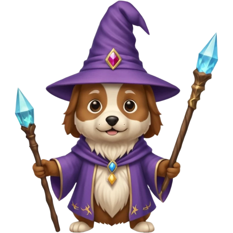 Dog wizard emoji