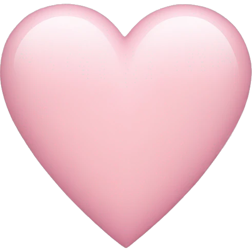 light pink heart emoji