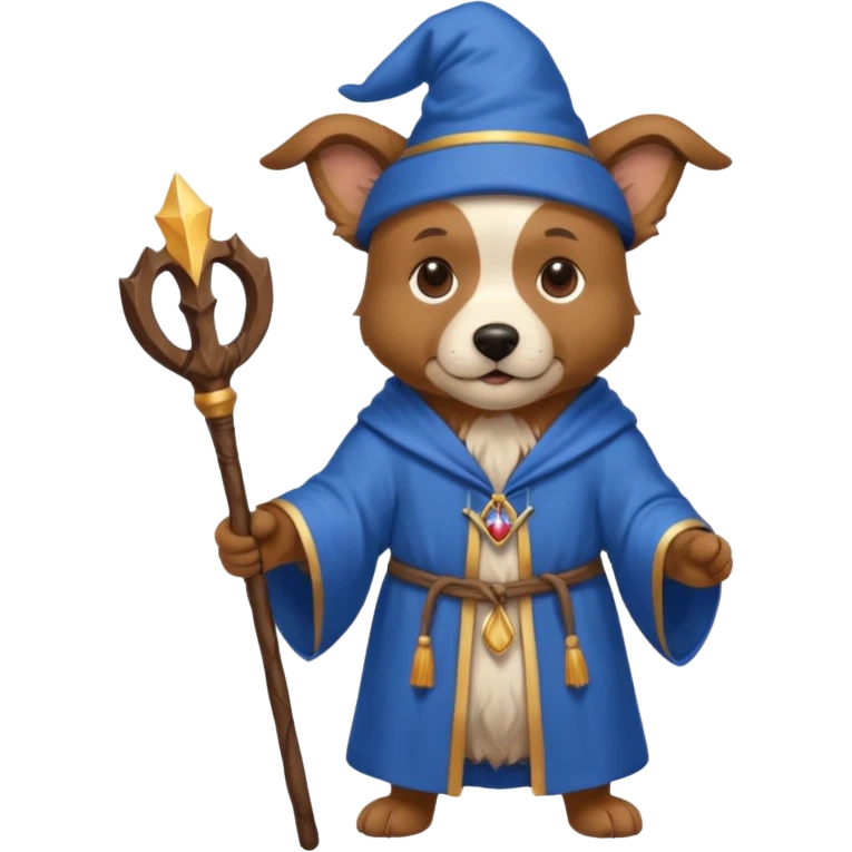 Dog wizard emoji
