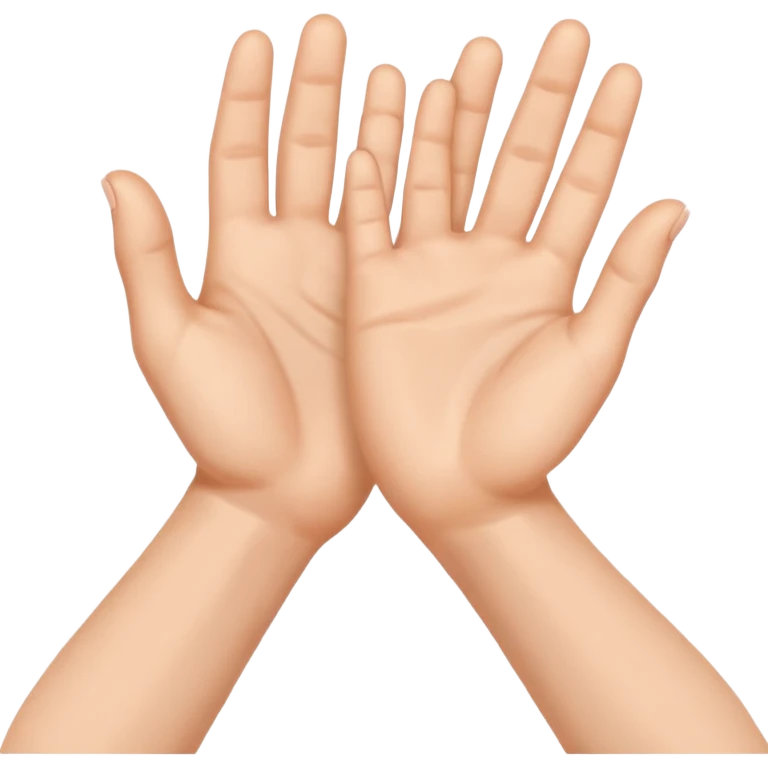 mám radost vyjádřeno rukama emoji