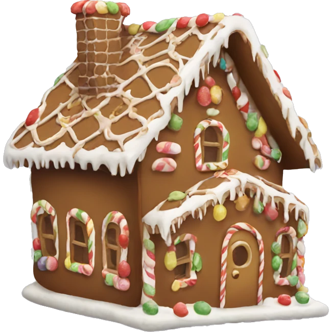 Gingerbread house emoji
