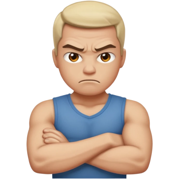 angry with arms crossed  emoji