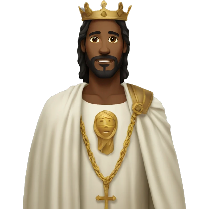 Black Jesus king emoji