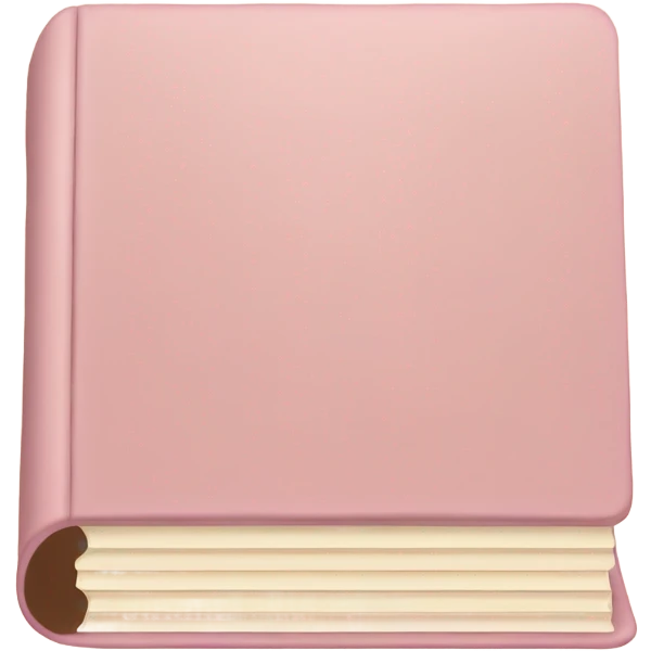 Four light Pink & beige book stable emoji