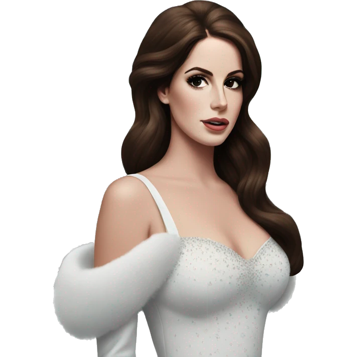 lana del rey in california snow emoji