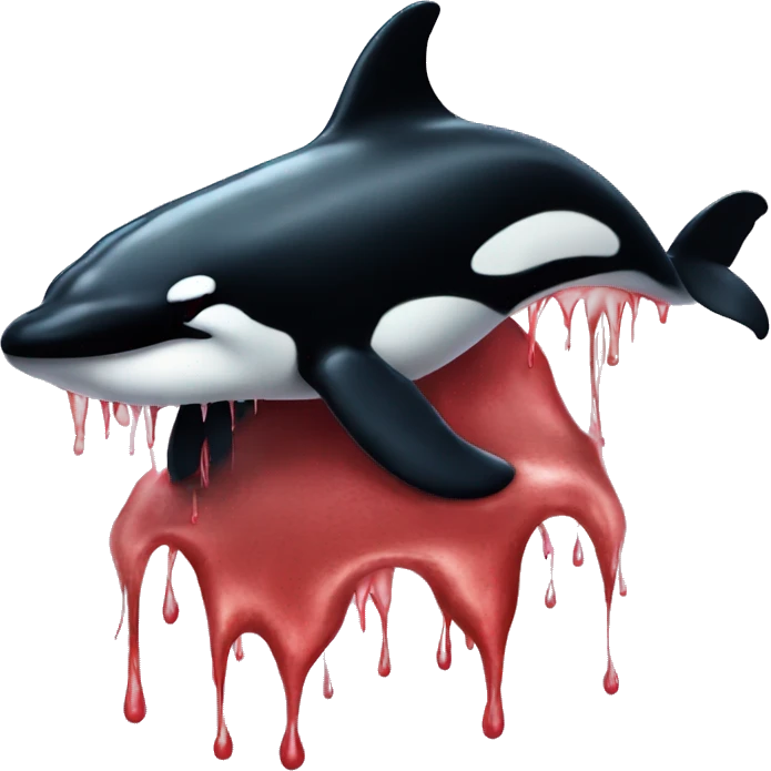 Bloodthirsty killer whale emoji