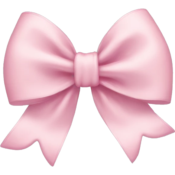 Light pink bow emoji