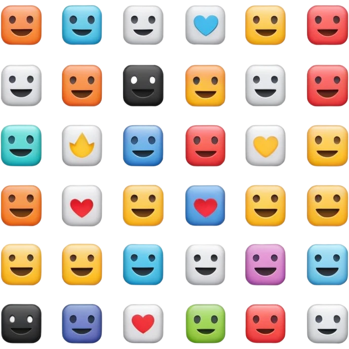 Vector minimalistic icons emoji
