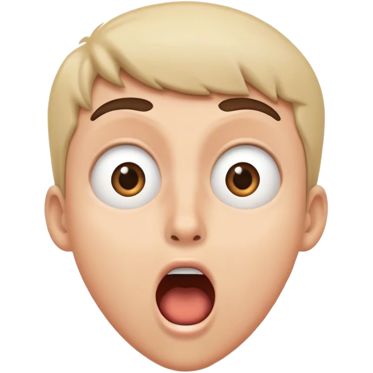 Someone who is so surprised they can’t contain it  emoji