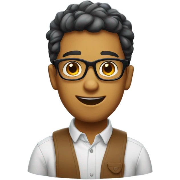 cute nerd emoji