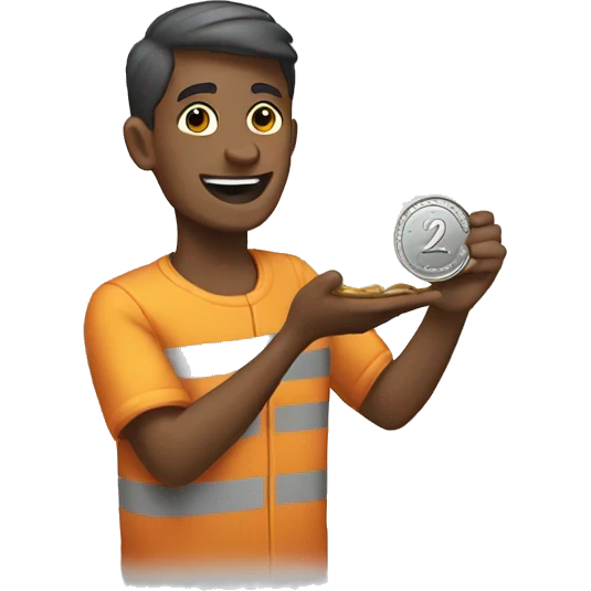 receiving coins emoji