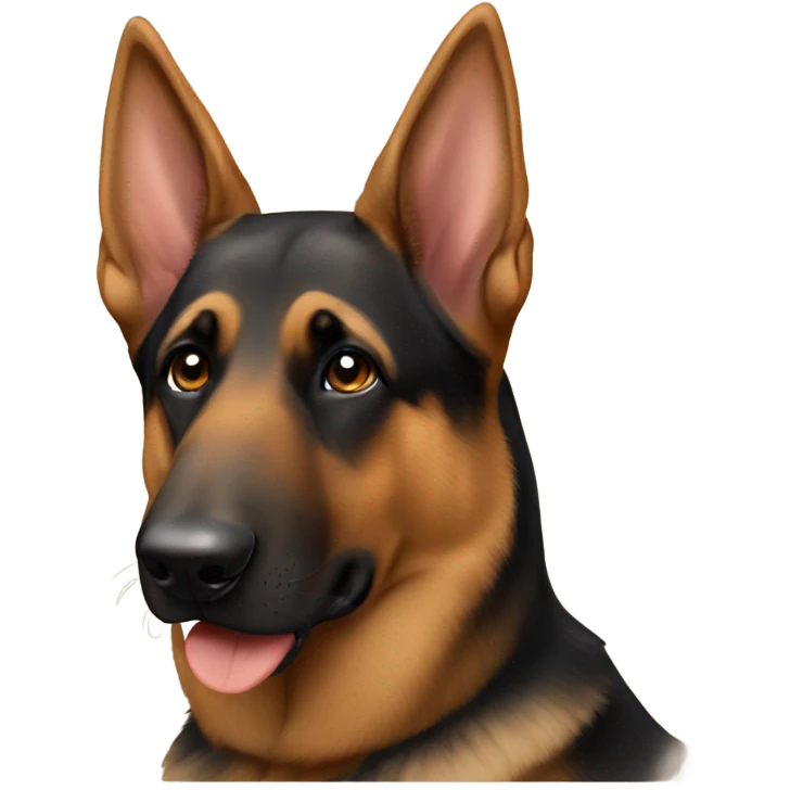 German shepard with Doberman coat emoji