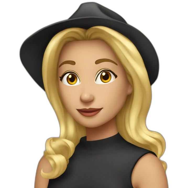 donna spagnola cappelli lunghi neri emoji