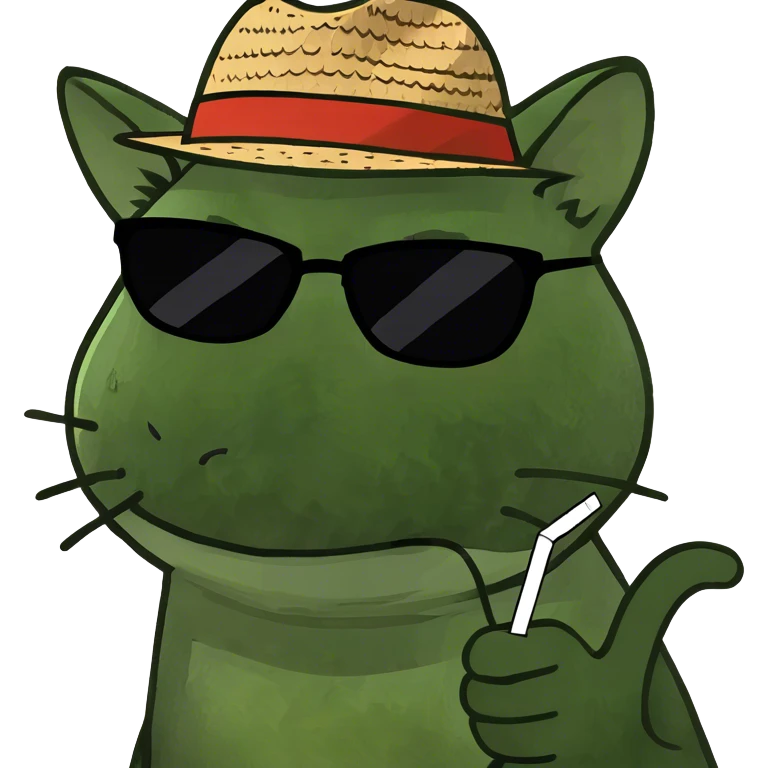 Cat with sunglasses emoji