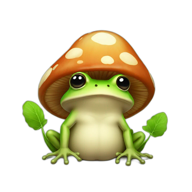 Mushroom frog emoji