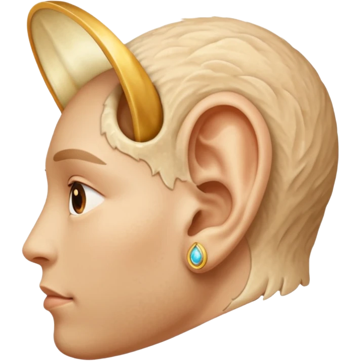 an ear praising God emoji