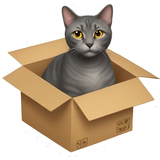 Catsnewkingin a box emoji