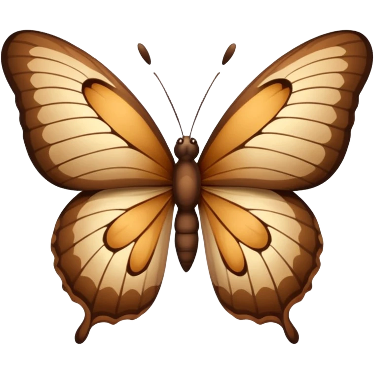 Brown butterfly emoji