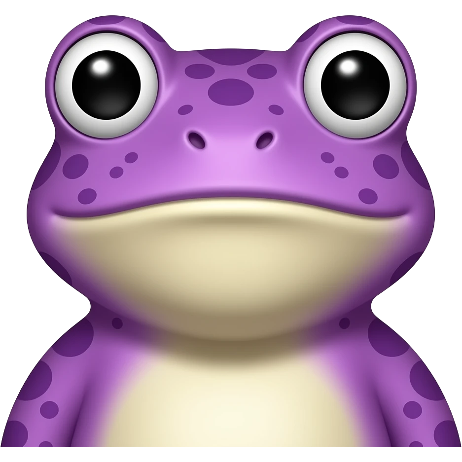 Purple frog man emoji