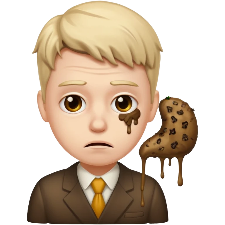 accountant covered in shit emoji