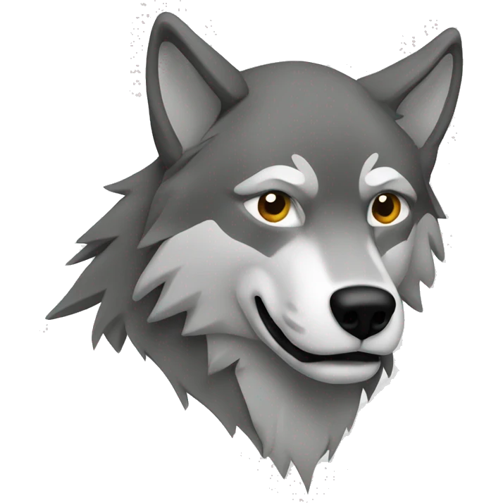 wolf outline emoji
