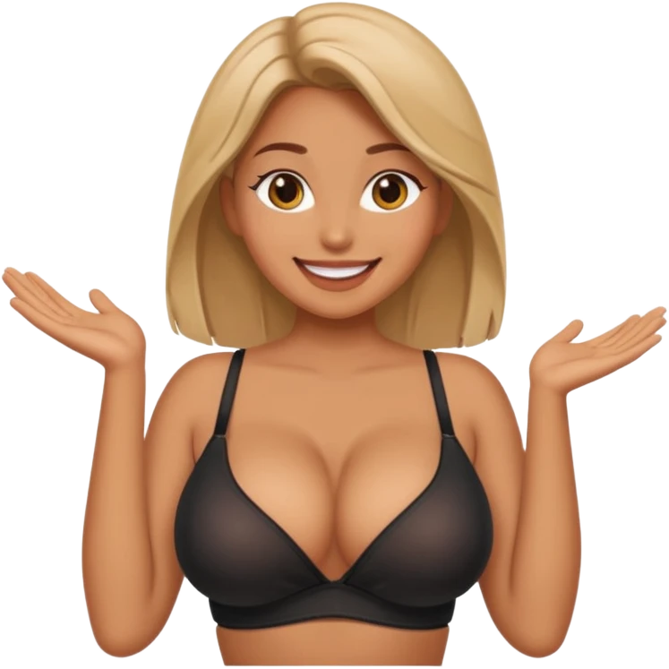 فتاة مثيرة ذات صدر كبير وملابس مثيرة emoji