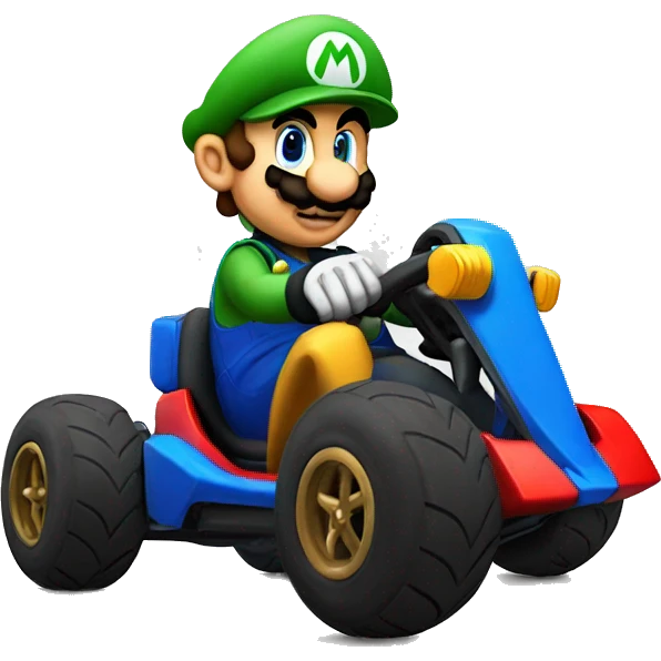 Mario kart racing emoji
